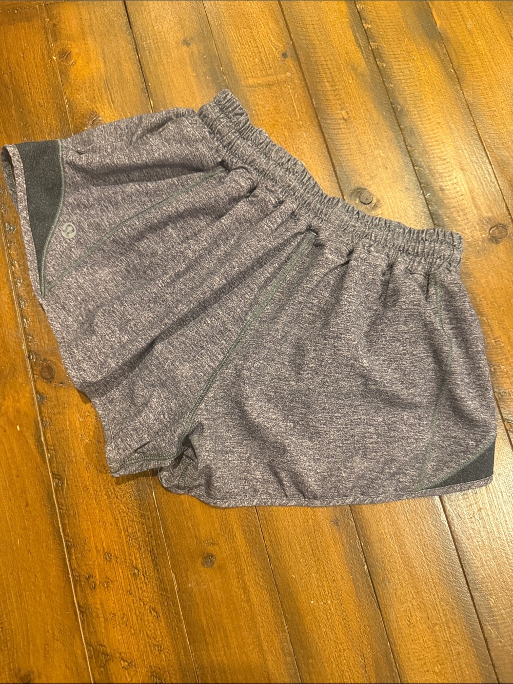 lululemon athletica Heathered Purple Running Shorts